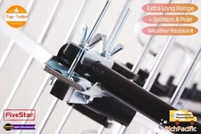 Outdoor Digital Amplified HDTV Antenna 2025 4K HD VHF UHF FM High Performance