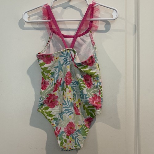 Costume da bagno Disney Sirenetta Ariel pezzo unico, rosa con volant, bambina 2T - Foto 8 di 24