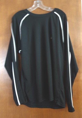 Russell Athletic Dri-Power Black Long Sleeve Pullover Shirt Size Large