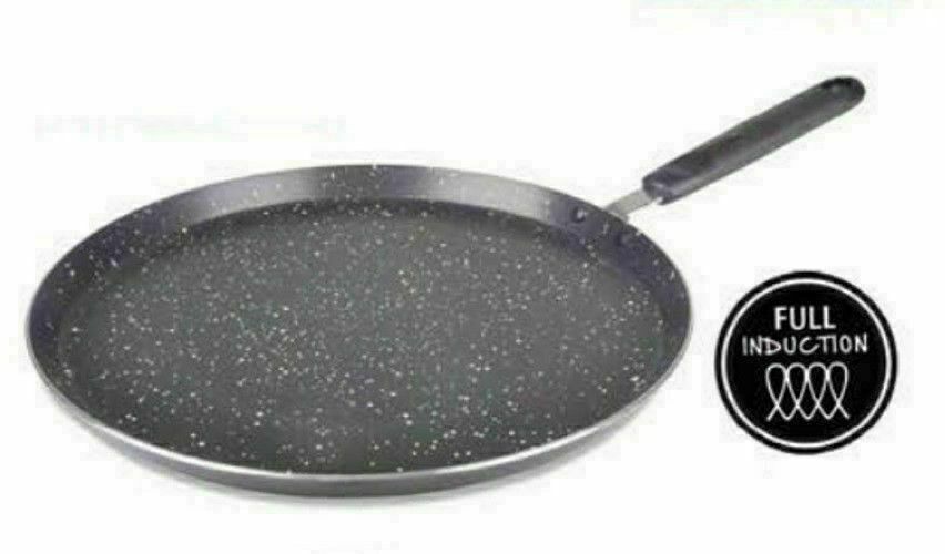 Non Stick Marble Coated Roti Dosa Tawa Pizza Pan Pancake Maker Crepe Pan 28cm