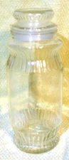 VINTAGE 1979 MR PEANUT TALL APOTHECARY GLASS JAR ANCHOR HOCKING