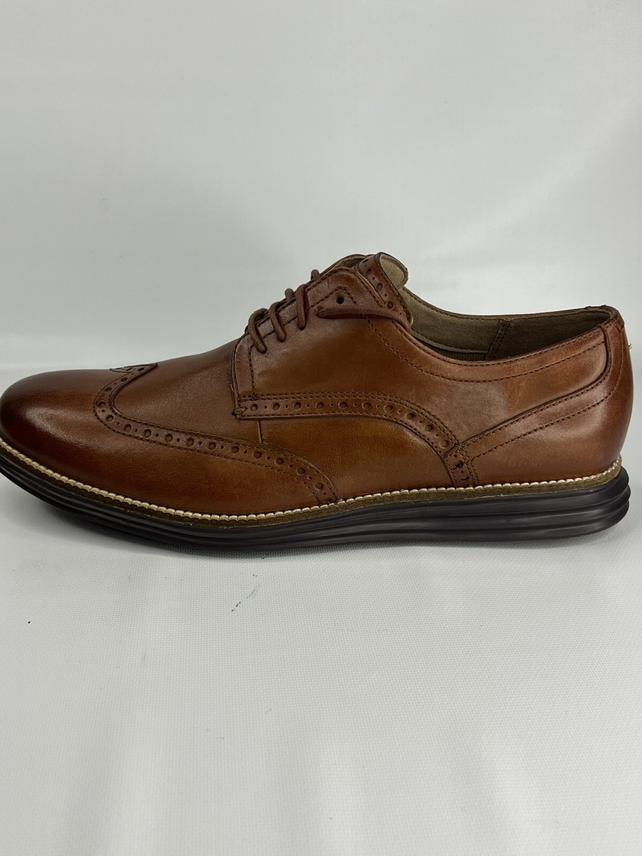 Men Cole Haan Grand.OS Brown Leather Casual Dress Shoes  display picture 1