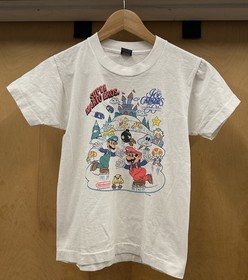 RARE VTG 1989 Super Mario Bros Ice Capades Promo T Shirt Youth Large 14-16 NES