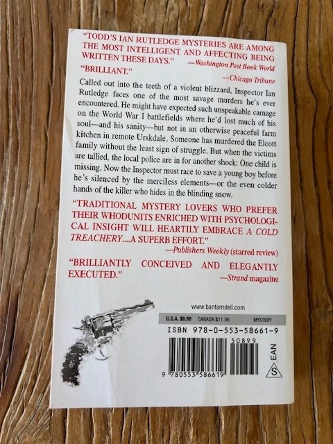 A Cold Treachery Charles Todd, Crime Thriller Paperback Very Good Free Shipping. - image 2 of 4