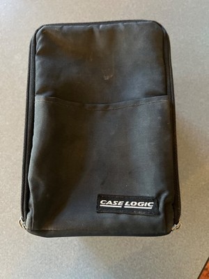 VTG Case Logic 15 disc CD Carry Storage Case Holder Dark Gray/ Black  Compact