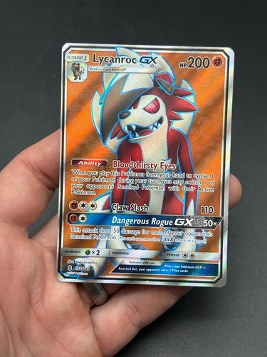 Lycanroc GX (Full Art) Ultra Rare SM - Guardians Rising SM02 Holo 138/145 NM/LP