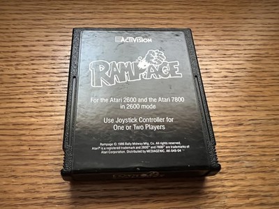 Rampage - Activision (Atari 2600, 1986)  Works See Pics