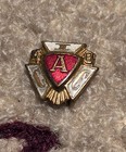 AUSTIN HIGH SCHOOL LETTERMAN PATCH & 11 PINS 1936-1940 MOST ENAMEL inc 1 SCOTTIE — photo 7