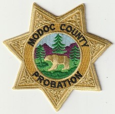 Modoc County, California Probation Patch - Hard to Get!
