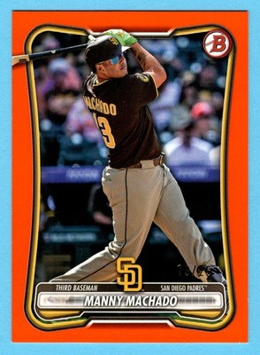 Manny Machado 2026 Bowman #60 Orange SP 13/25 San Diego Padres