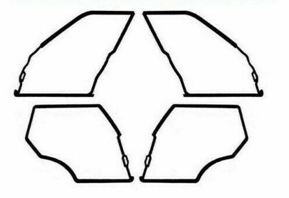 Mercedes Benz W116 Door Seals Weatherstrip OUTER DOOR Seal Gaskets 280S 280SE - Imagem 4 de 4