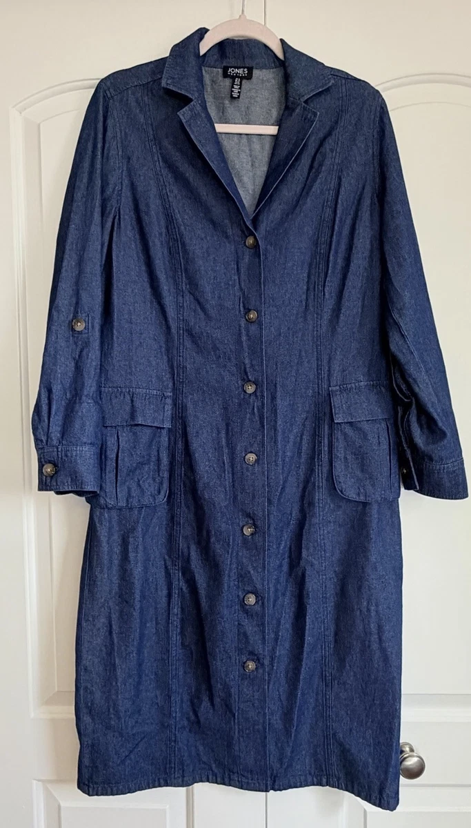 jones new york plus size denim dress Snatched Denim Dress  Curve | Plus Size Dresses
