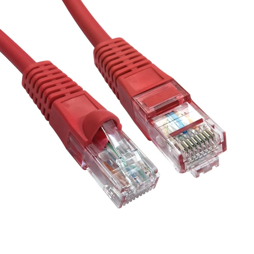 Cables Direct 1m Snagless Cat5e LSZH Patch Cable - Red