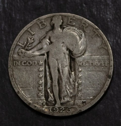 1926 S Standing Liberty Quarter  Fine  Lot 4531