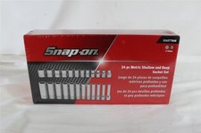 Snap-On 124STTMM 24pc 1/4" Drive 6pt Metric Flank Drive Shallow/Deep Socket Set