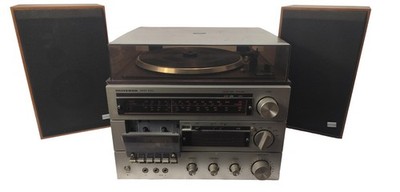 Minerva RPP100 Stereo- Kompaktanlage Tapedeck Tuner Plattenspieler Vintage Hifi
