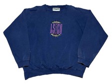Vintage 90s Levi Strauss Men s Navy Sweatshirt Embroidered XL USA Rare