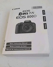 Canon Rebel T7i EOS 800D Instruction Owners Manual Book