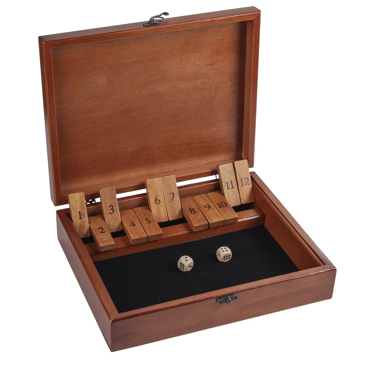 Juego Shut The Box Con Dados Y Tablero De Colores – Juego De Estrategia Y Matemáticas Para 2-4 Jugadores, Incluye 10 Números, Ideal Para Niños Y Adultos