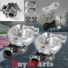 2x T04e T3t4 .63 Ar 50 Trim Turboturbochargers 30psi Boost Controller Silver 2x T04e T3t4 .63 Ar 50 Trim Turboturbochargers 30psi Boost Controller Silver