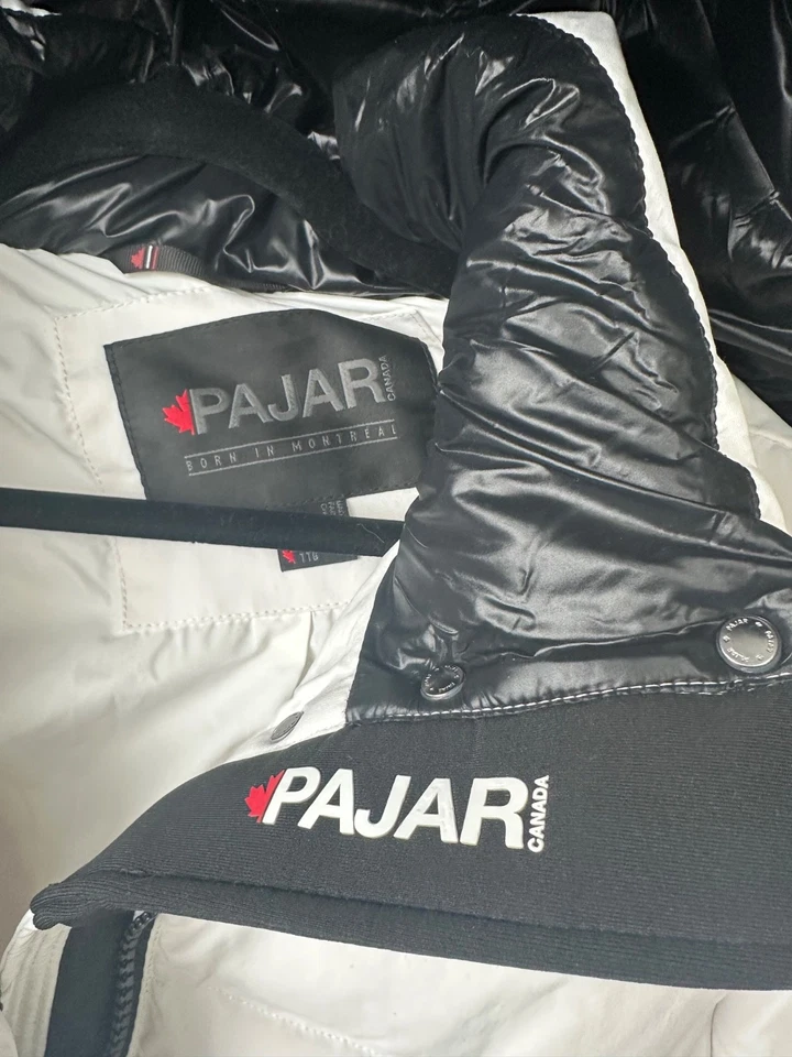 CHAQUETA ABRIGO AISLANTE PARKA LARGA PLUMÓN PAJAR CANADA SKYLARK TALLA XXL Capucha Blanca Foto 4 de 4