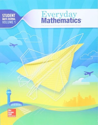 Everyday Mathematics 4, Grade 5, Student Math Journal 1, McGraw Hill, Very Good 