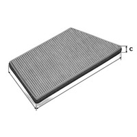 Innenraumfilter Aktivkohlefilter 336 Mm - 159 Mm Valeo FüR U.A. Peugeot 206