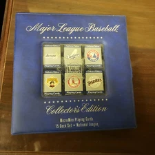 MLB Collectors Edition Micro Playing Cards - 15 Deck Set - National League