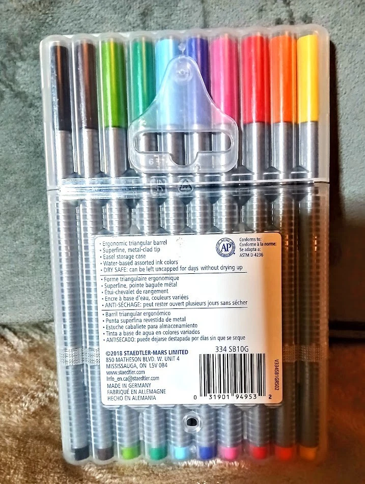 STAEDTLER Triplus Fineliner Pen Set 10 Pack | Brand New | Premium Quality - Image 3 of 3
