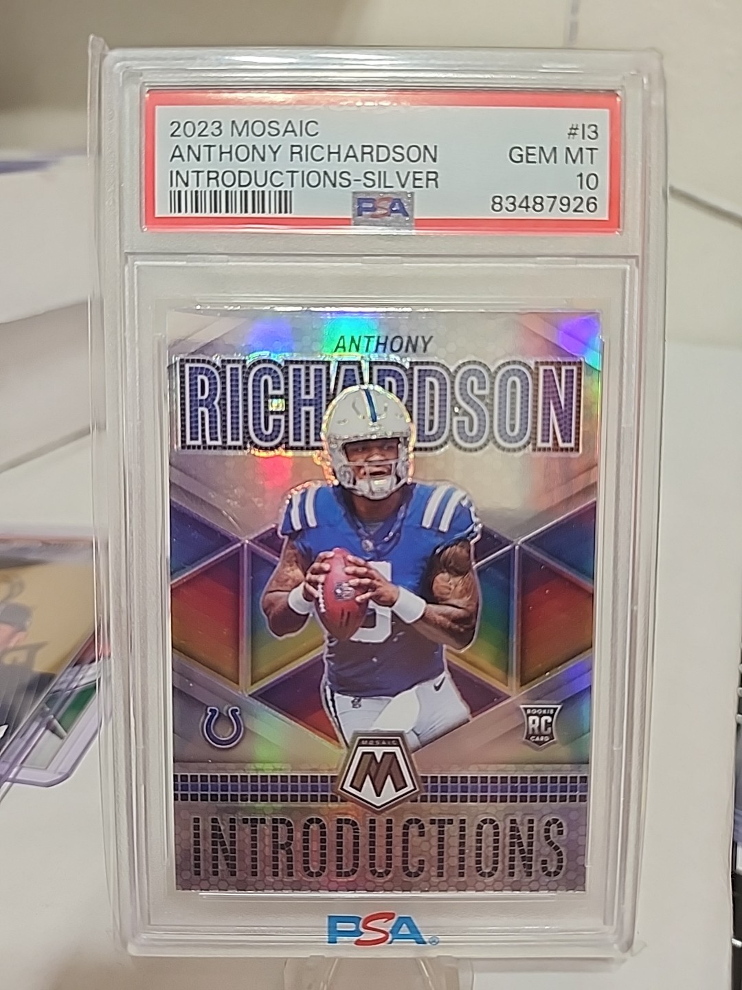 2023 Mosaic Introductions Anthony Richardson Silver Psa 10