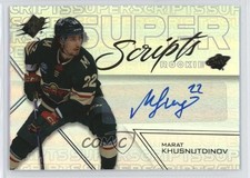 2024-25 SPx Superscripts Rookies Marat Khusnutdinov #SSR-MK Auto 1kx2