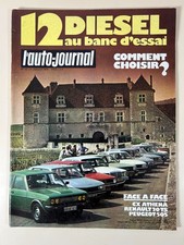 Revue/ Magazine L'Auto-Journal n°12 12 Diesel au banc d’essai/ 1979