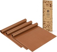 Dauerbackfolie Teflon 3 StüCk 30X40Cm Bpa-Frei Antihaft-PergamentbläTter Backen