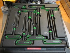 Snap On Tools 8 Piece Torx Combination Wrench Set Green Soft Grip Awsgt800a