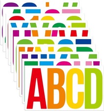 20 Sheets 6 Inch Letter Number Stickers, Self Adhesive Vinyl Capital Alphabet...