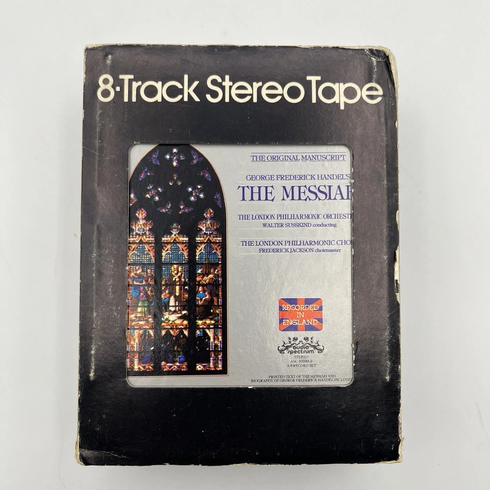 Handel's Messiah - London Philharmonic - Restored 8 Track Tape - New Pad, Splice Foto 2 de 4