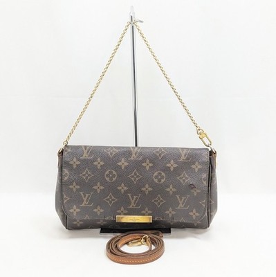 LOUIS VUITTON Monogram Favorite PM Shoulder Bag Brown M40717 FL4114 Authentic LV