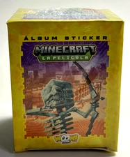 2025 BOX MINECRAFT The Movie Woow Stickers - 50 Sealed Packs Peru Steve Garrett
