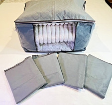 LARGE multi use storage bags 5 bags with zipper's and viewing window