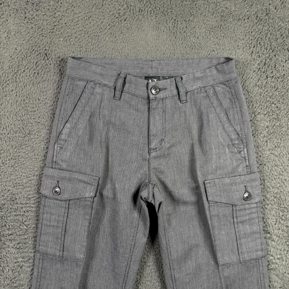 Armani Exchange Pants Mens 30x30 Gray Cargo Pants Slim Fit Wool Blend Designer - Image 2 of 4