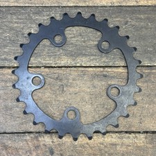 Vintage SR 28T Chainring 74 BCD 5-Arm Black MTB Granny 28 Tooth Ring NOS