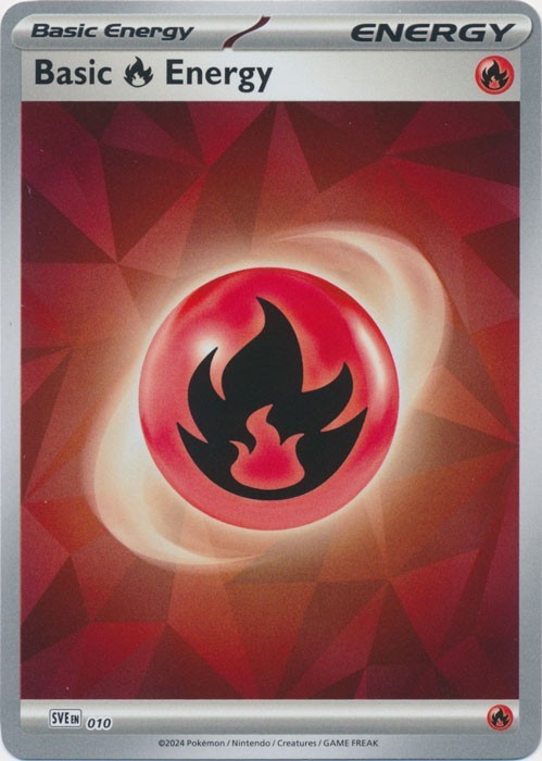 Basic Fire Energy 010 Scarlet & Violet Energies Pokemon Holo Lightly Played