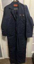 Vtg GM Goodrich Mechanic Coveralls Red Kap Blue Sz 48 G BOB