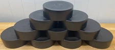 ( 100 ea. )ALLIANCE PLASTICS CLOSED END 6" PIPE CAPS. RRC-6. POST CAP , PET BOWL