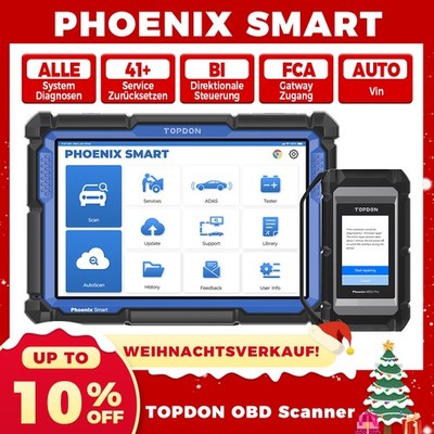 TOPDON Phoenix Smart Profi Diagnosegerät Topologie ECU Online Programmierung DE