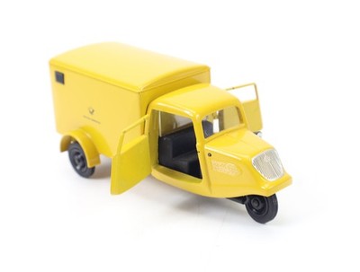 Schuco 02135 Modellauto PKW Tempo Dreirad Kastenwagen ''Deutsche Bundespost'' 1:43