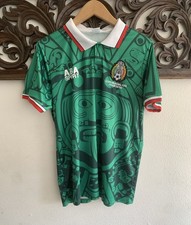 ABA Sport Mexico Soccer Jersey Green Copa Mundial FIFA Francia 98 Medium