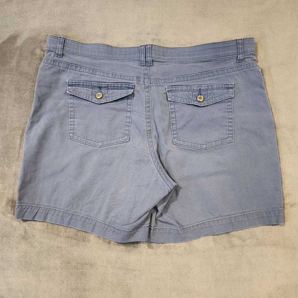 Pantalones cortos Lee para mujer talla L pecaminosamente suaves azules mezcla de algodón cómodos Foto 2 de 4