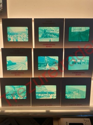 Lot 8 Lese T1 Eisenpferd Farbdias, Lok, Dampfausflug 1960 #028