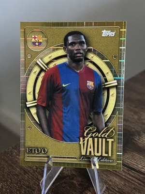 Topps Barcelona Collectors 2025 - Samuel Eto'o Gold Vault Limited Edition GV-10